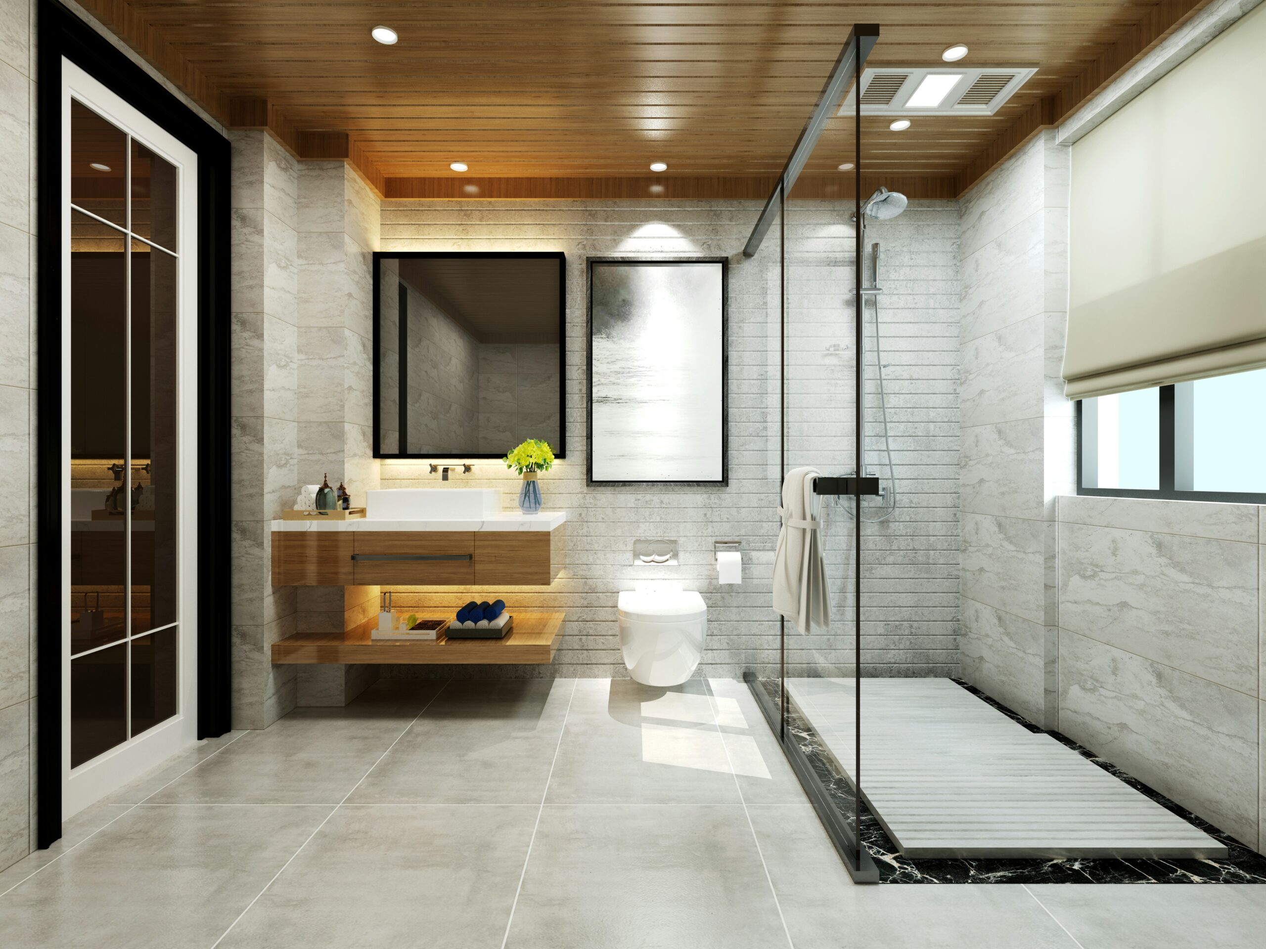 bathroom design flooring